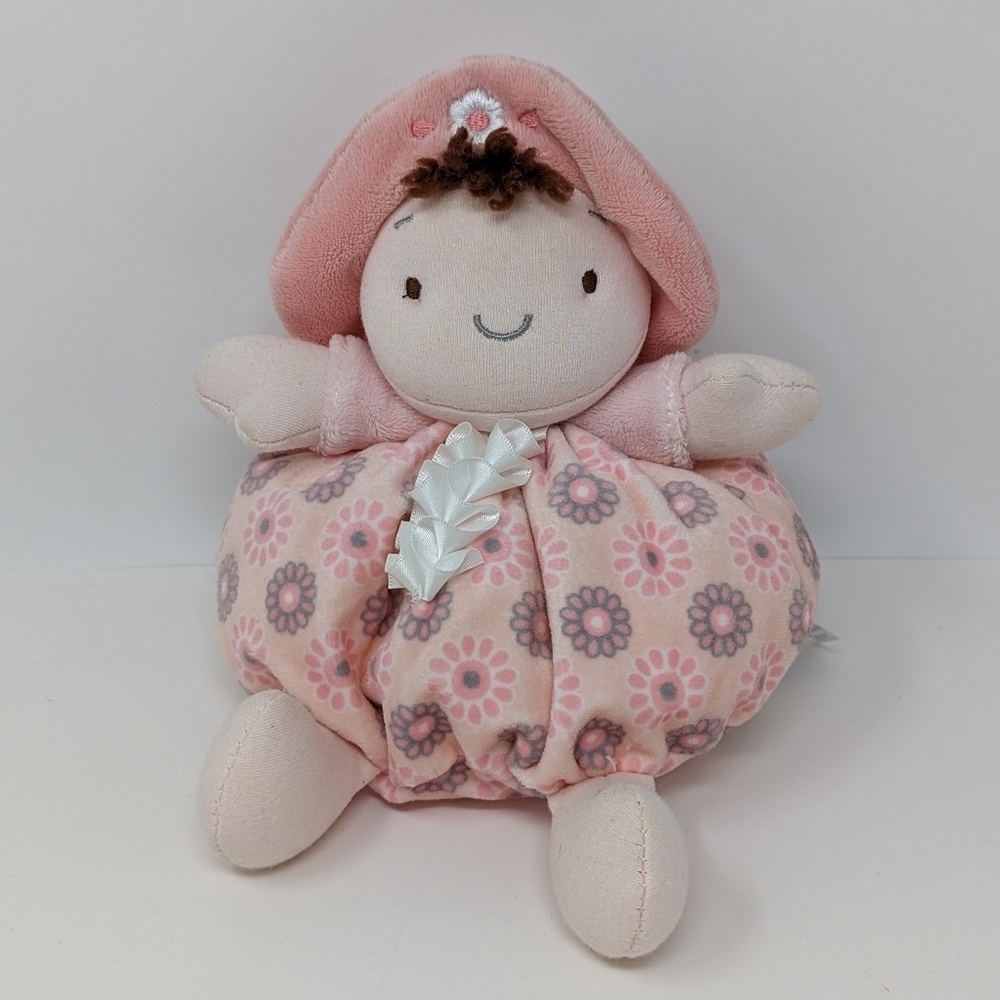 Aurora Baby Girl Plush Doll Rattle First Doll Round Boddy Breanna Soft